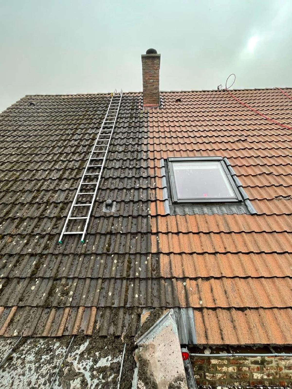 Nettoyage toiture tuiles Bruxelles